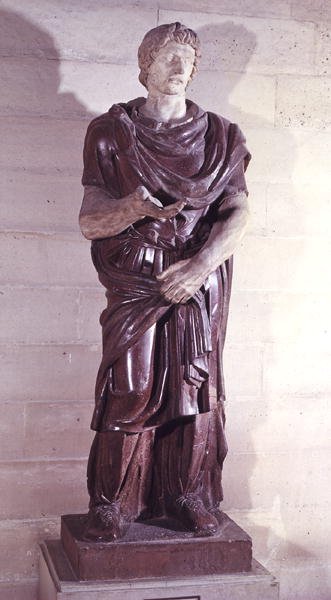 Vězeňský barbarský princ, z Villa Borghese, Řím (porfyr) od Roman