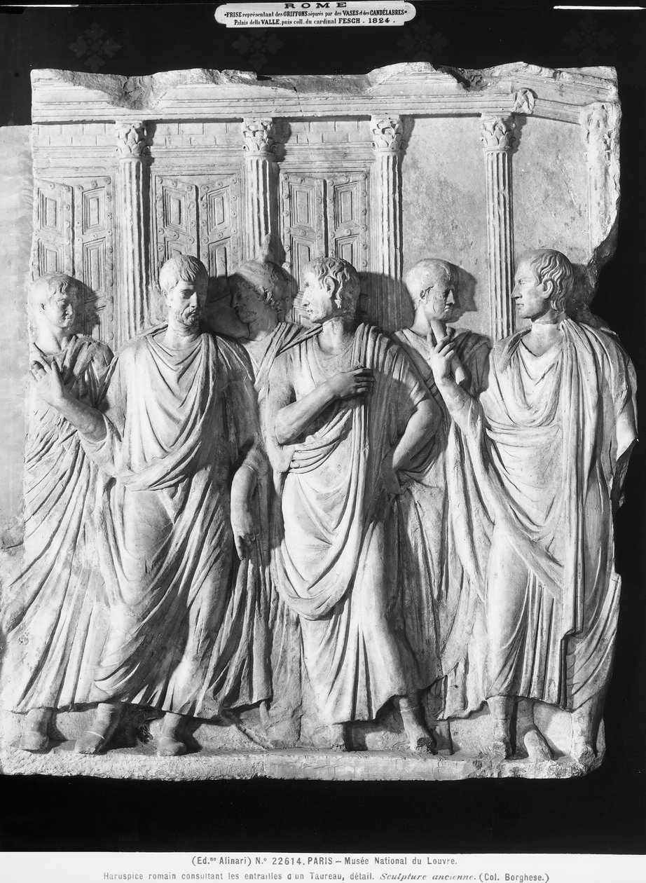 Skupina senátorů mimo Jupiterův chrám (mramor) (viz 261376 a 261377) od Roman