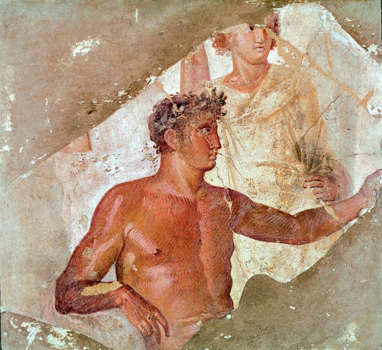 Hrdina nebo bůh (freska od Roman