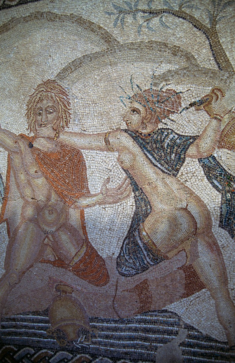 Únos Hylas nymfami, mozaika v Domě Venuše v římském městě Volubilis (Seznam světového dědictví UNESCO od Roman