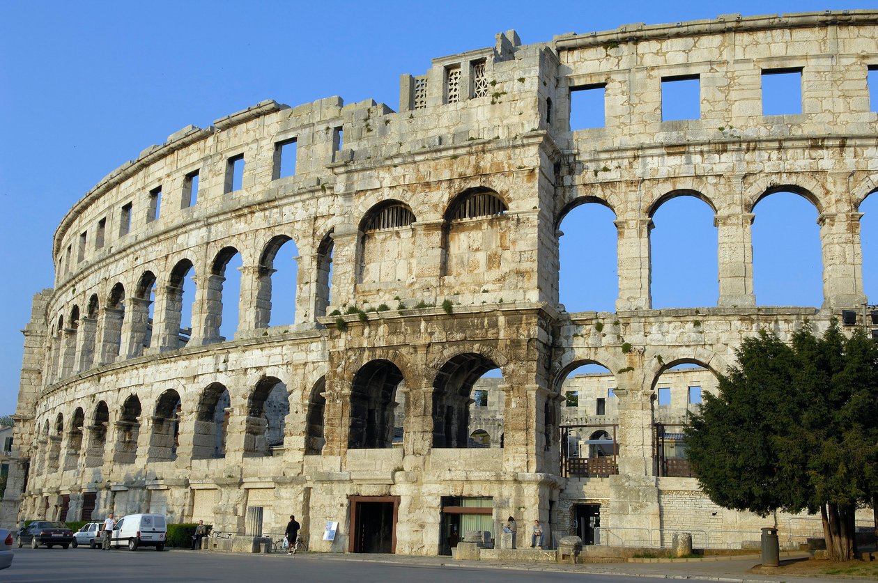 Amfiteátr Pula, Chorvatsko od Roman