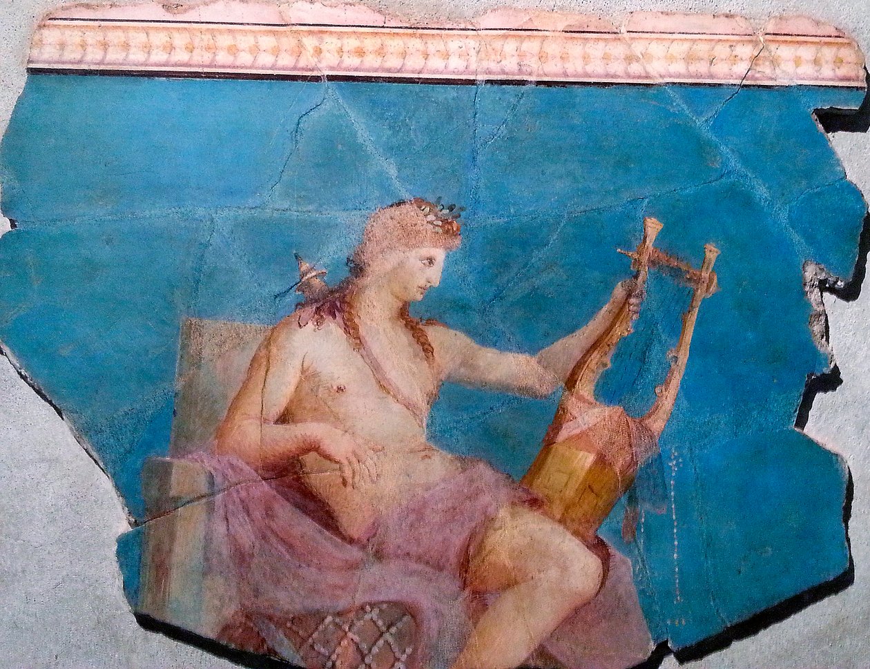 Apollón hrající na lyru nebo citharu, Řím od Roman