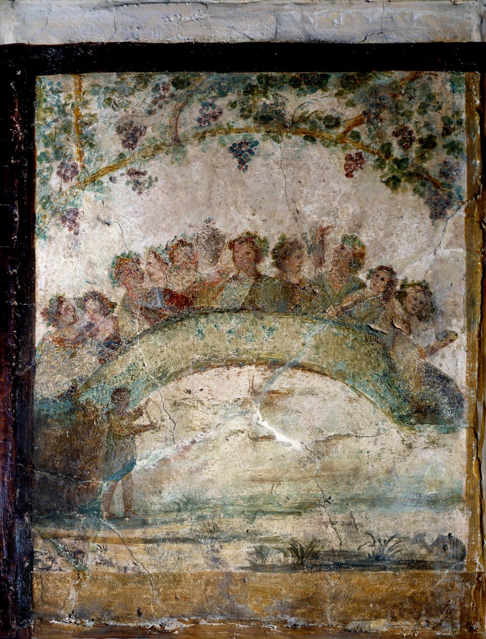 Umění starého Říma: pampers a křídla džinů. freska z 1. století našeho letopočtu. Paříž, Musee du Louvre od Roman