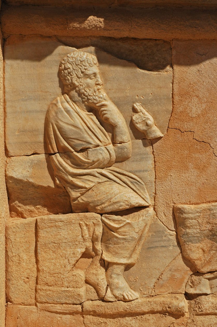 Basreliéfy na Proscénium římského divadla, Sabratha, Libye, 2. století našeho letopočtu od Roman
