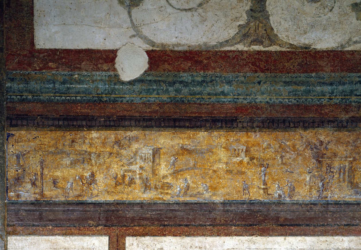 Detail vlysu z tablina, 40-20 př.nl (freska) od Roman