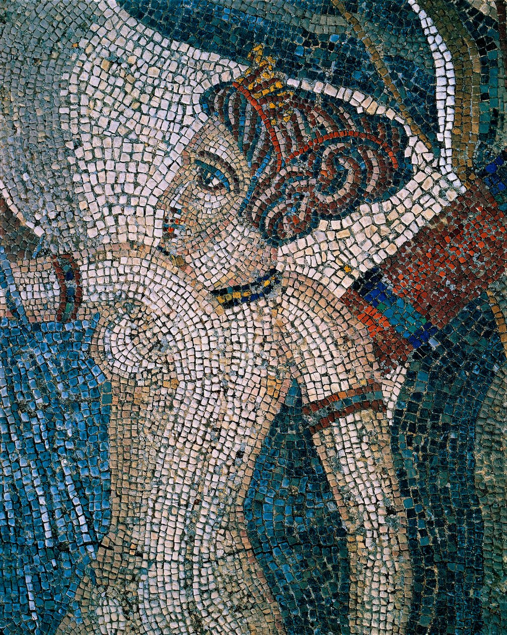 Koupající se Diana, 2.-3. století (mozaika) od Roman