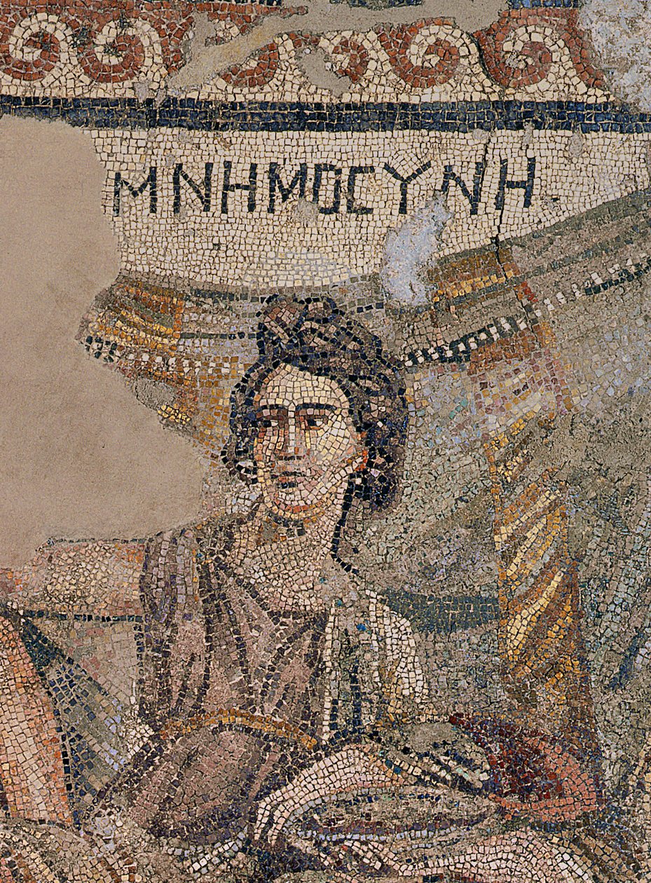 Pohřební sympozium, z nekropole v Antiochii, konec 4. století našeho letopočtu (mozaika) (detail 242530) od Roman