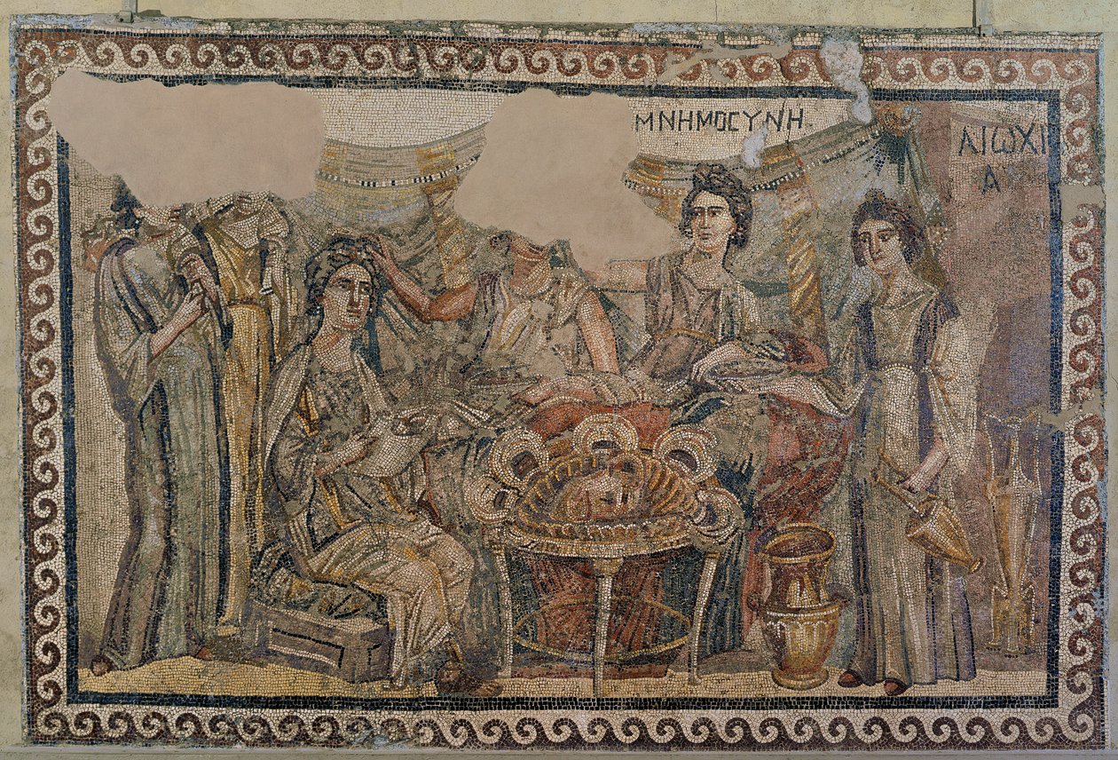 Pohřební sympozium, z nekropole v Antiochii, koncem 4. století našeho letopočtu (mozaika) (viz také 3929775) od Roman