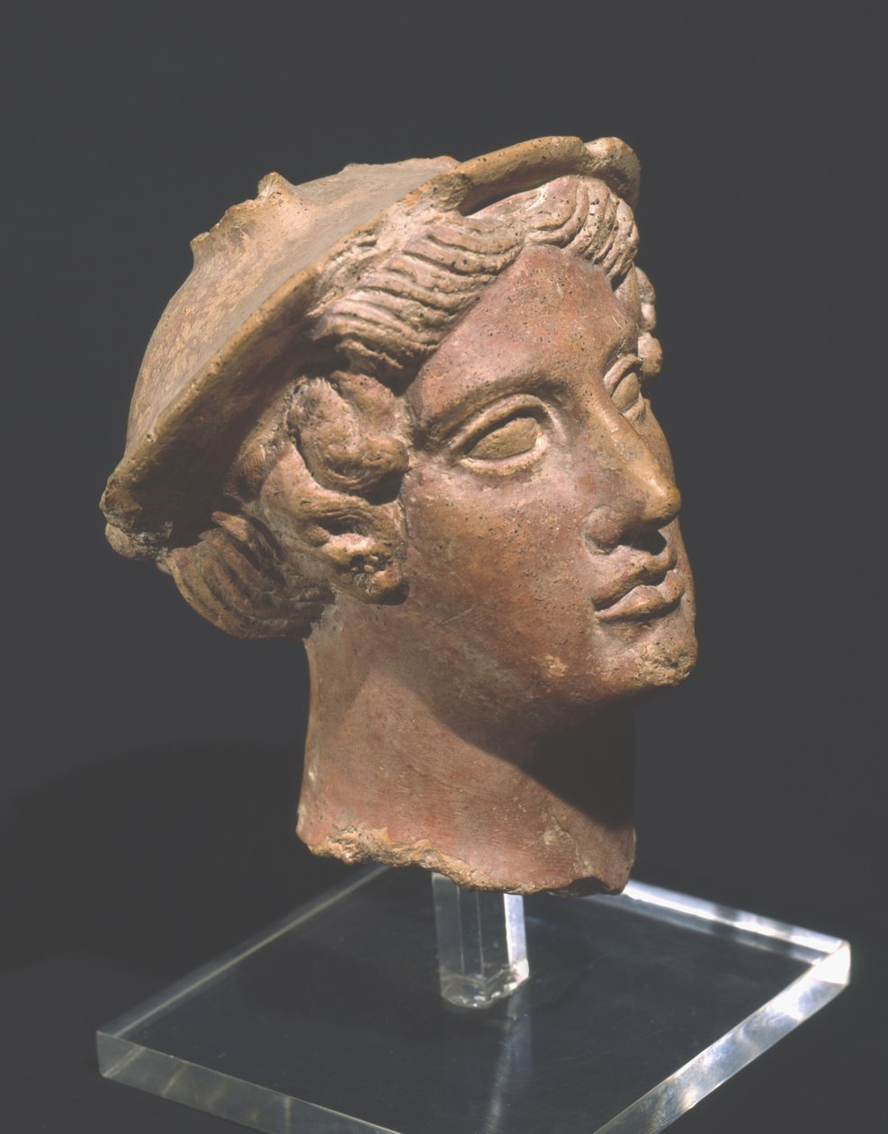 Hlava Merkura, z chrámu Vignole o Falerii (mramor) od Roman
