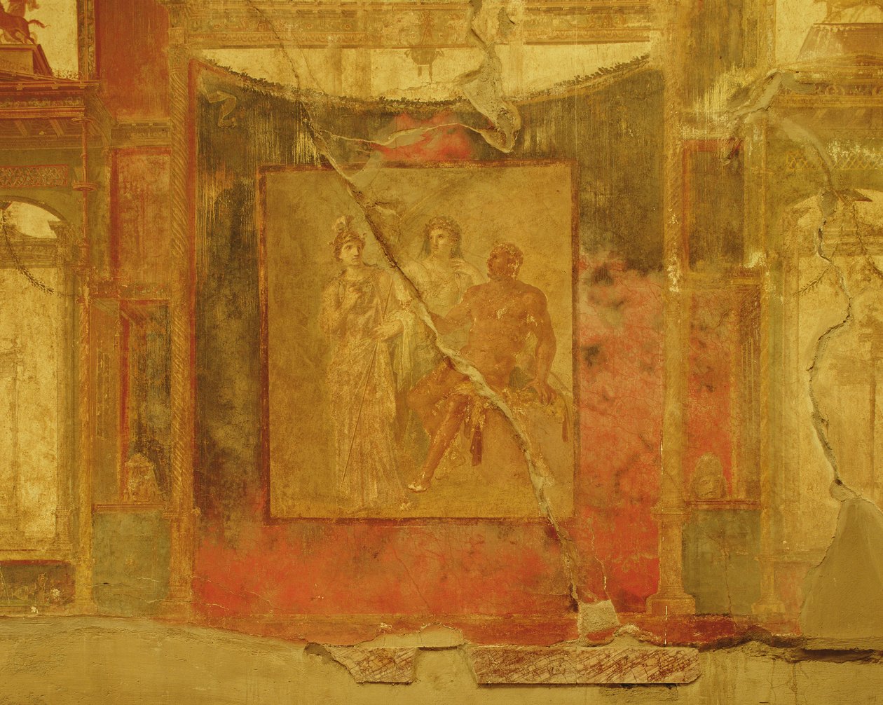 Hercules mezi Juno a Minerva, College of the Augustales od Roman