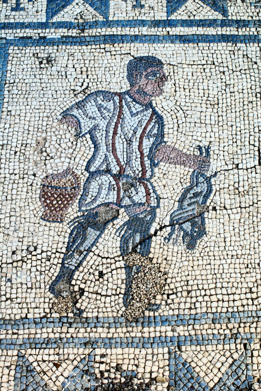Lovec v římské zahradě (mozaika) od Roman
