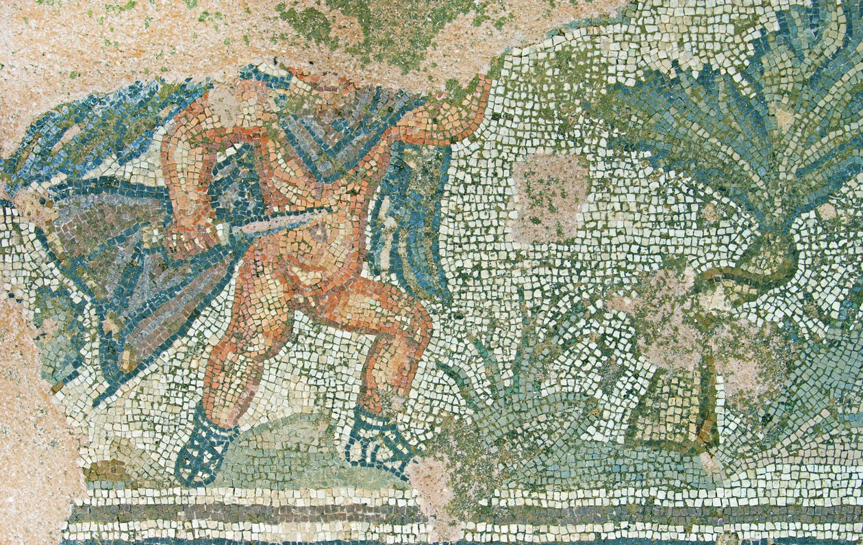 Lovecká scéna, Dionýsův dům, Pafos, Kypr (mozaika) od Roman