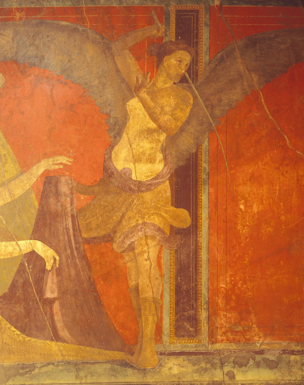 Iniciační obřady kultu Dionýsa, freska z Villa Dei Misteri od Roman