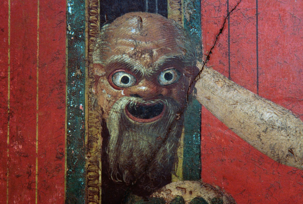 Iniciační obřady kultu Dionýsa, freska z Villa Dei Misteri od Roman