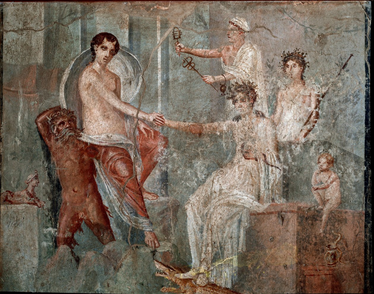 Ioův příjezd do Egypta - Fresco od Roman
