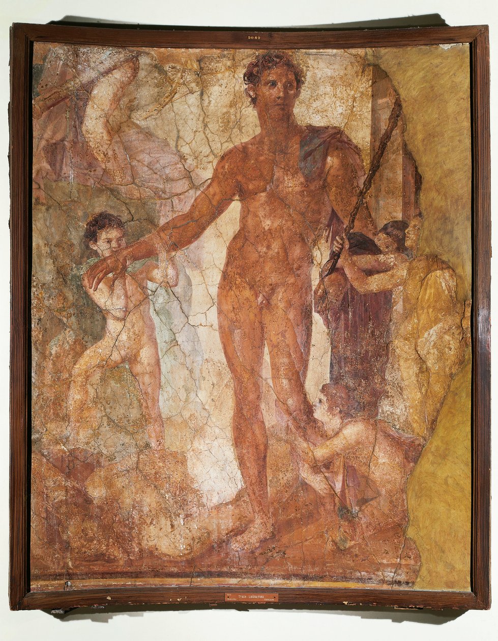 Itálie, Kampánie, bazilika Ercolano, Theseus zabíjející Minotaura (freska) od Roman