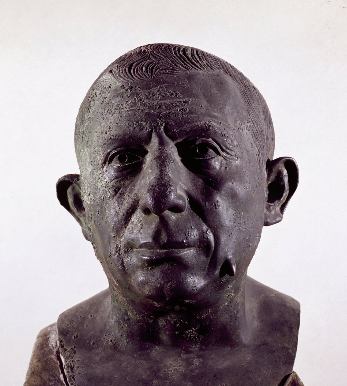 Lucius Caecilius Lucundus, bankéř z Pompejí (bronzová busta, cca 20-62 našeho letopočtu) od Roman