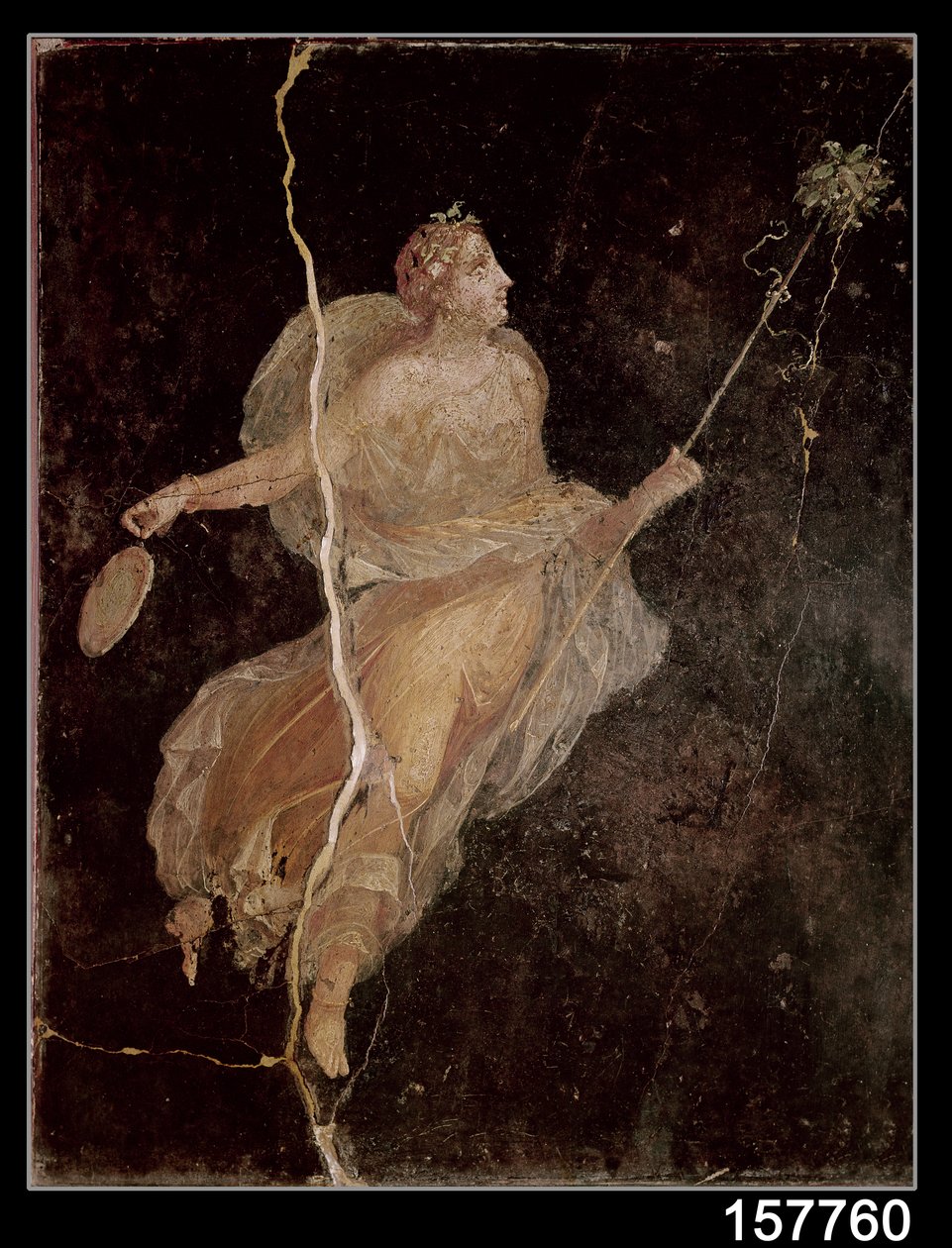 Maenad, z Domu lodi, Pompeje, 1. století př. n. l.-79 našeho letopočtu od Roman