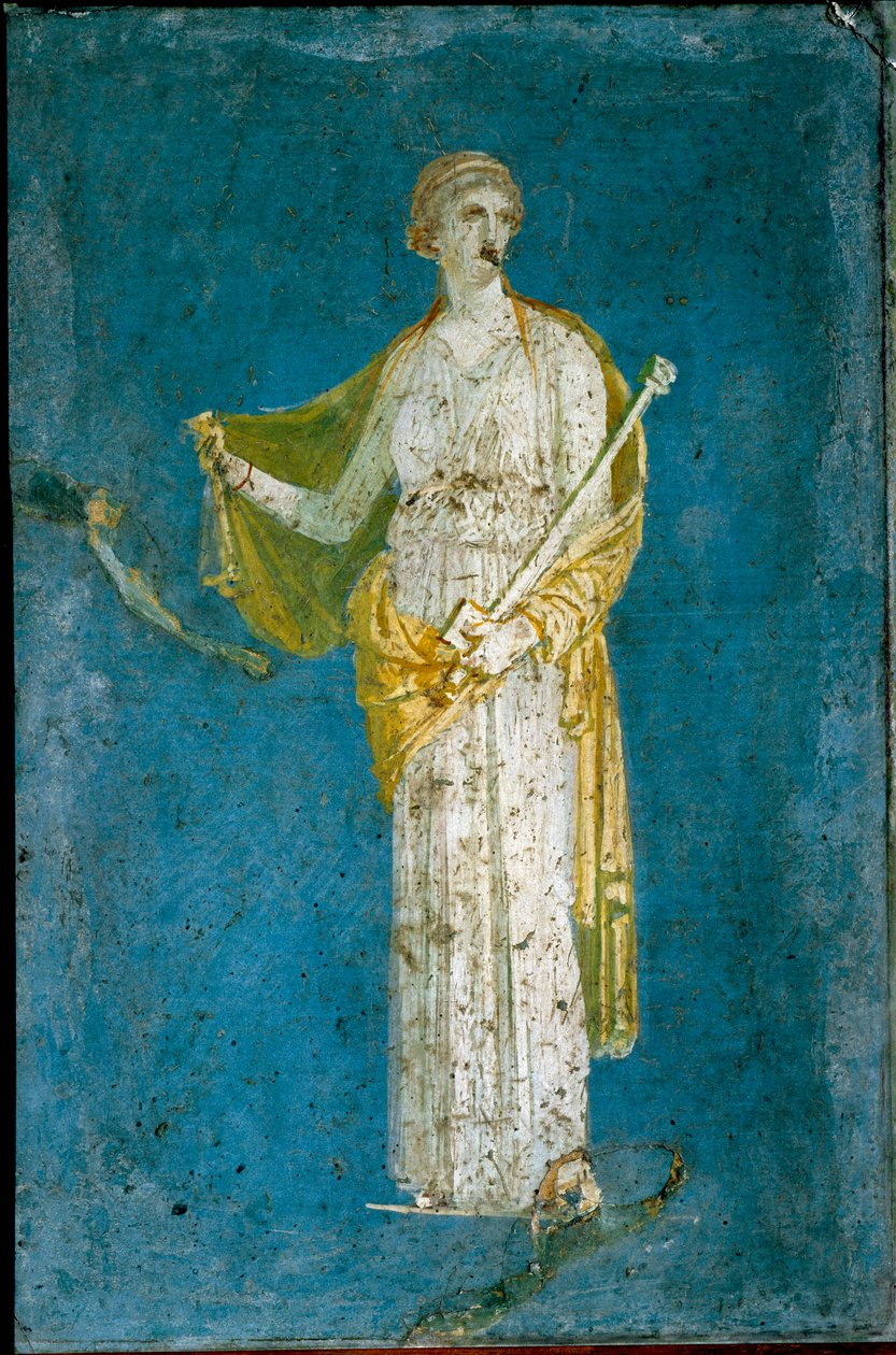 Medea – římská freska (1. stol. př. n. l. – 1. stol. n. l.) ze Stabie, Itálie – římské umění: Medee – římská freska z místa Castellammare di Stabia u Neapole od Roman