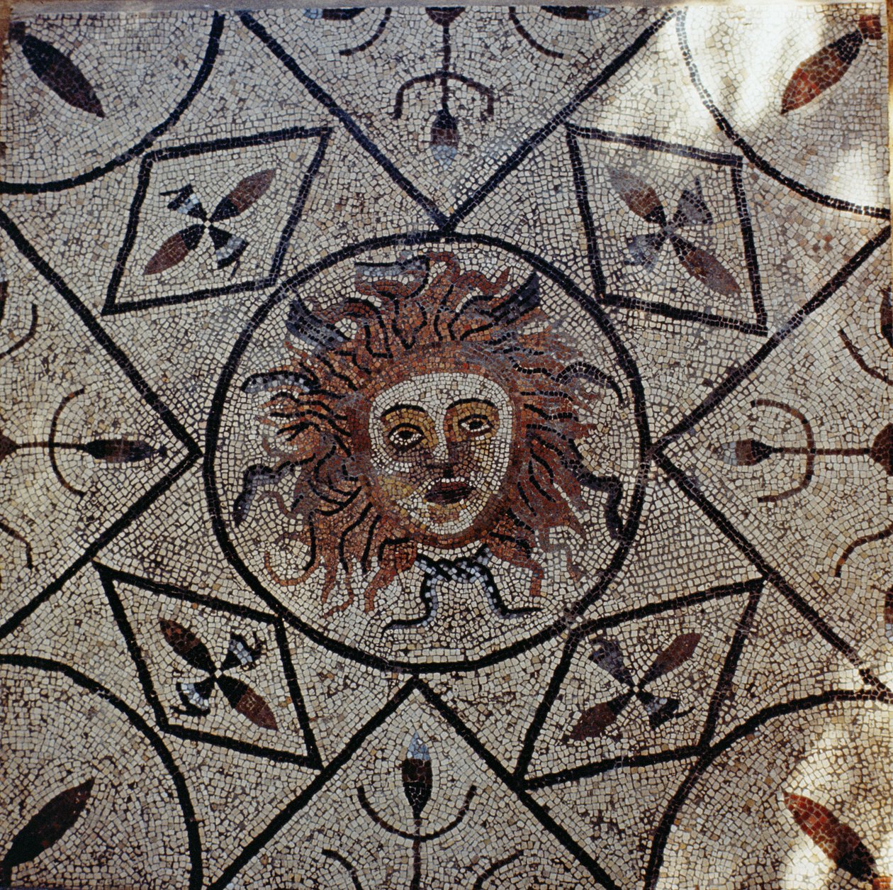 Medusa, římská mozaika z Orfeova domu, 3. století n. l. (mozaika) od Roman