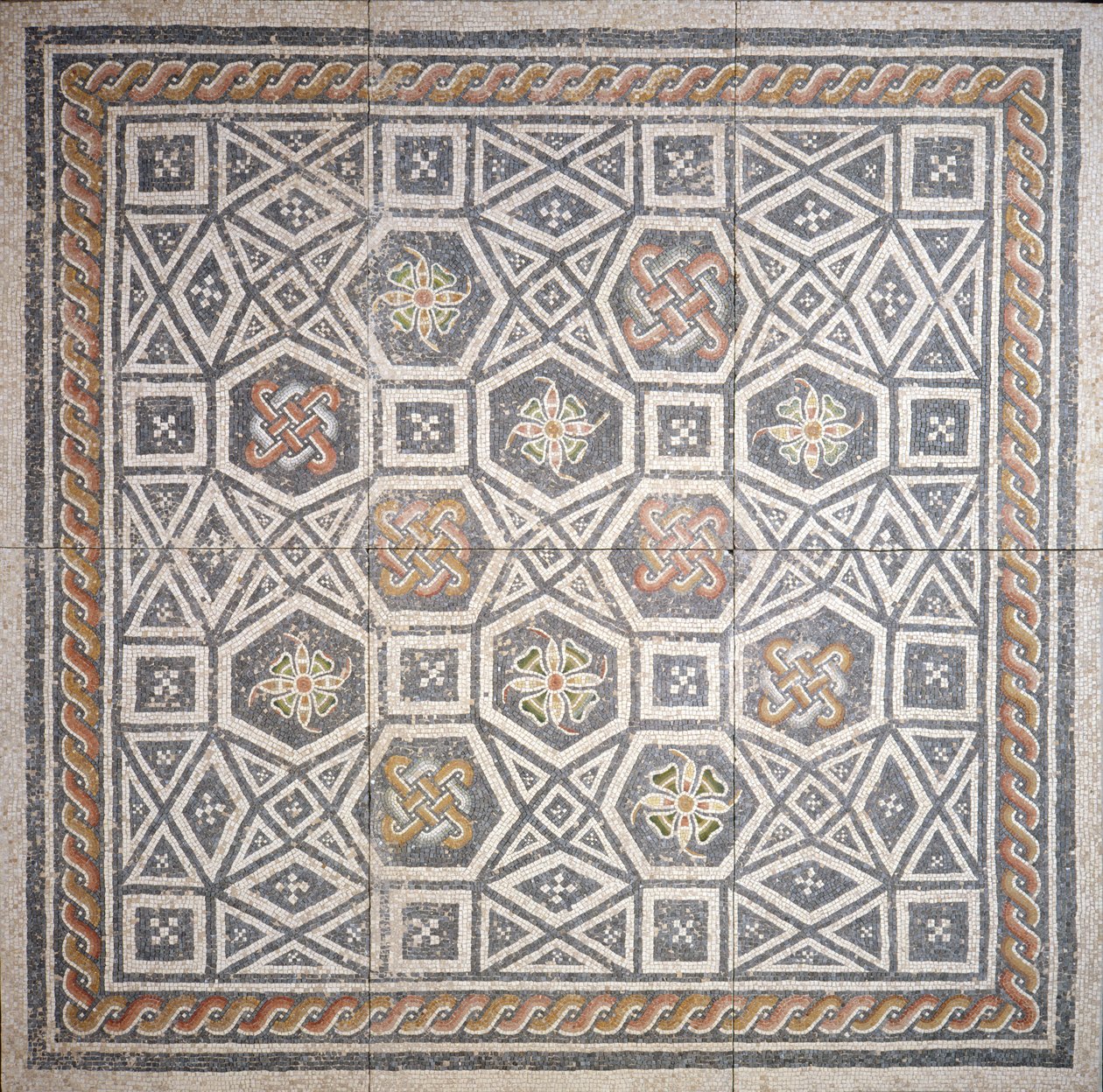 Mozaika, 2. století (mramor a sklo) od Roman