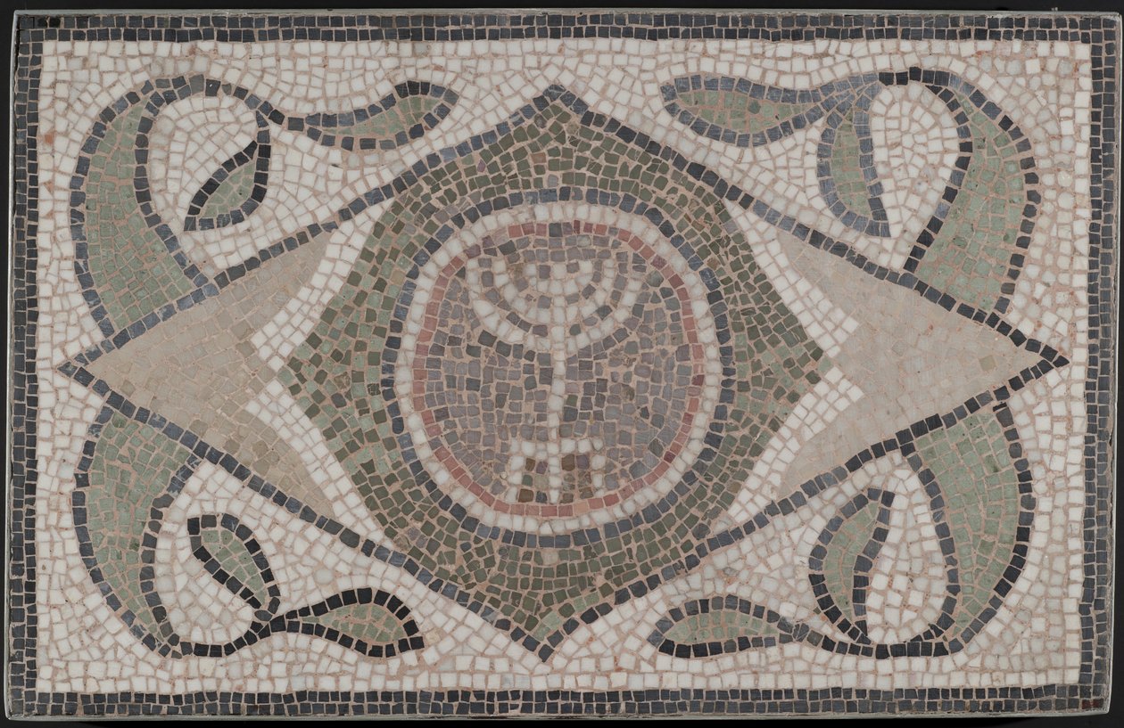 Mozaika z Menory, 6. století n. l. (kámen a malta) od Roman
