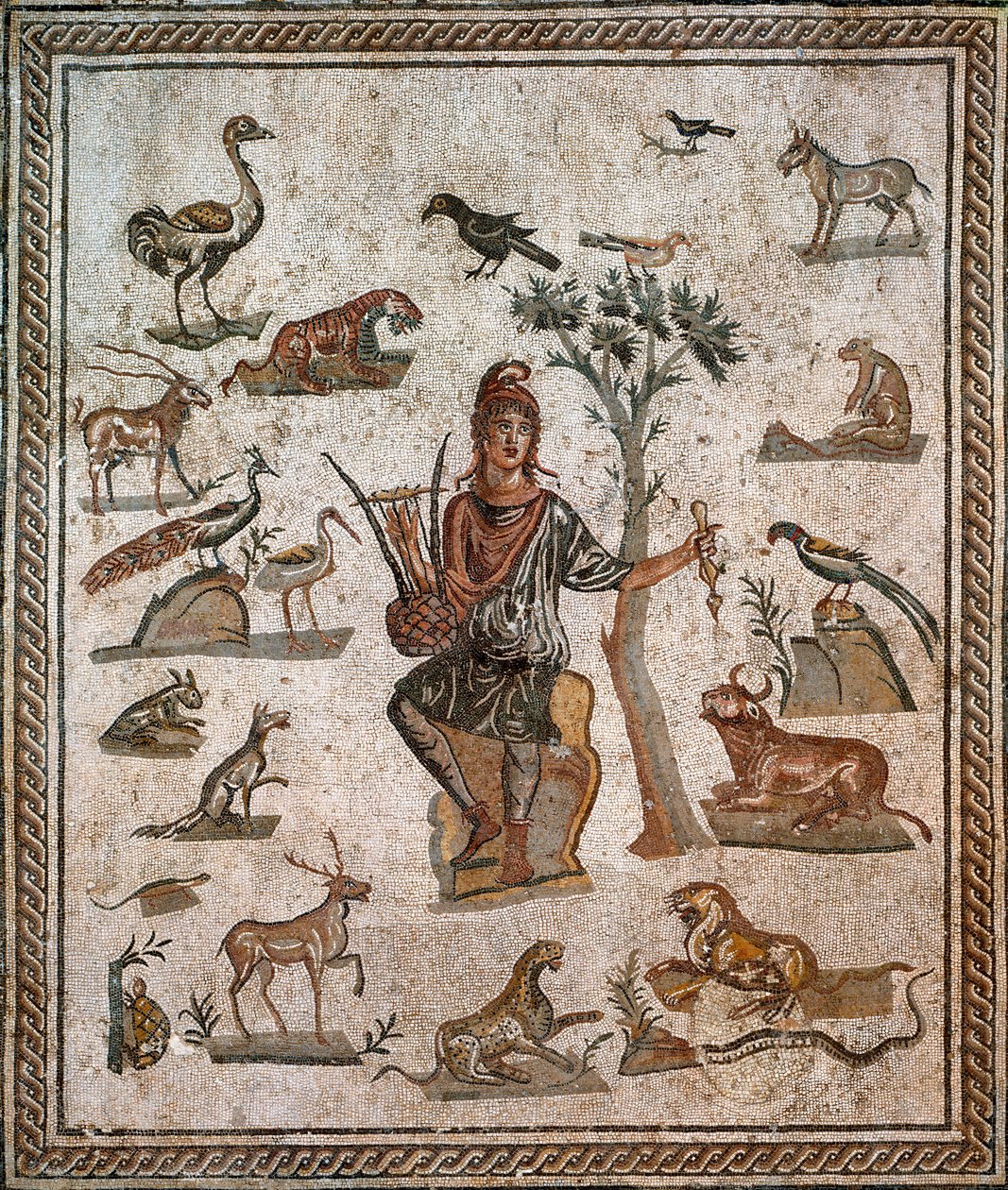 Orfeus obklopený zvířaty, 2. stol od Roman