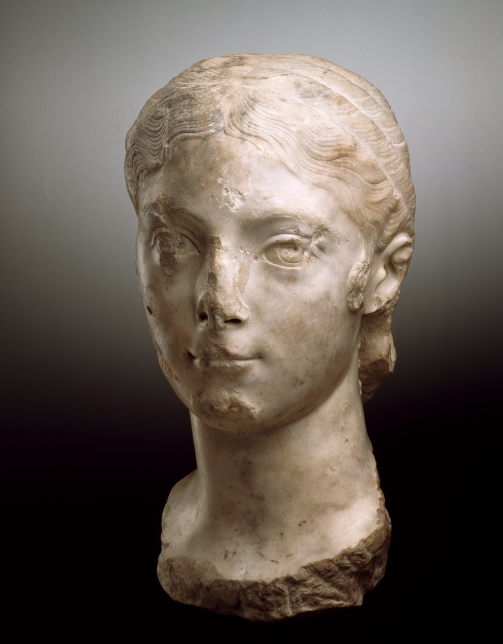 Portrait Head of Plautilla, AD 203-05 (mramor) od Roman