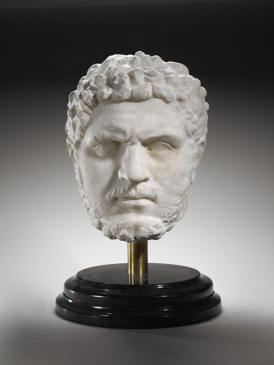 Portrét Caracally, císaře římské říše, AD 211-17 (mramor) od Roman