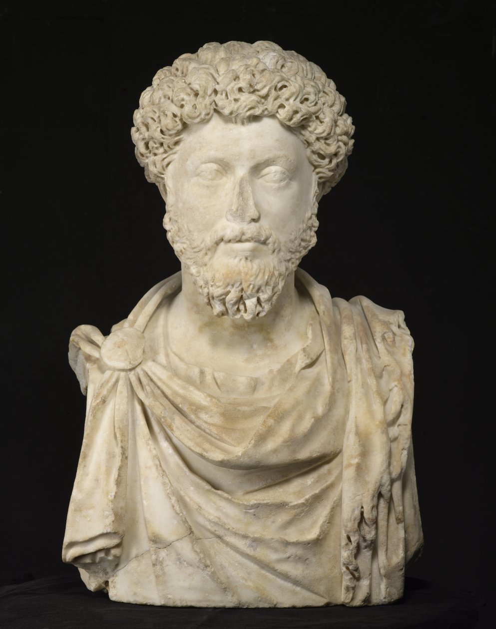 Portrét císaře Marca Aurelia, pozdní 2. (mramor) od Roman