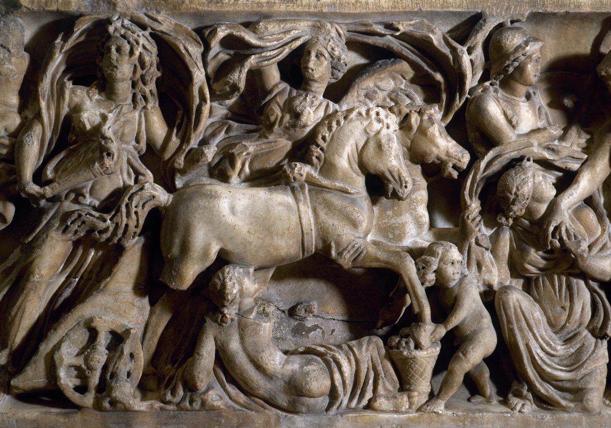 Rapture of Proserpina, detail (mramor) od Roman