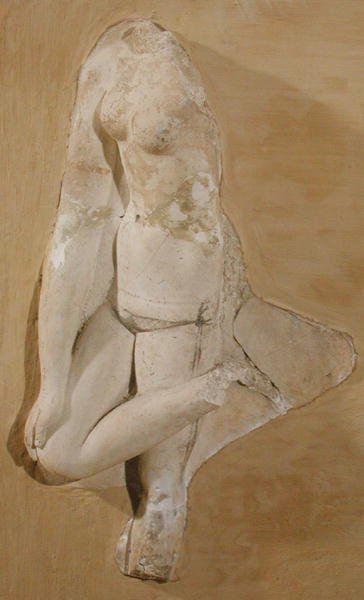 Reliéf zobrazující tělo ženy, Tunisko (štuk) od Roman