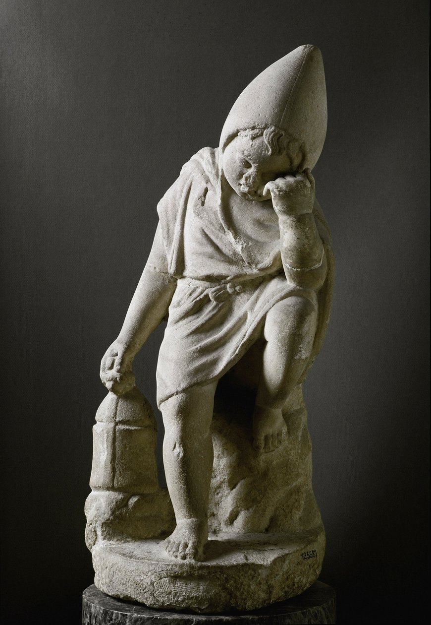 Římské umění: „Spící otrok““ Socha. 1. století před naším letopočtem. Řím, Museo Nazionale Romano - římské umění. Mladý spící otrok. Mramor od Roman