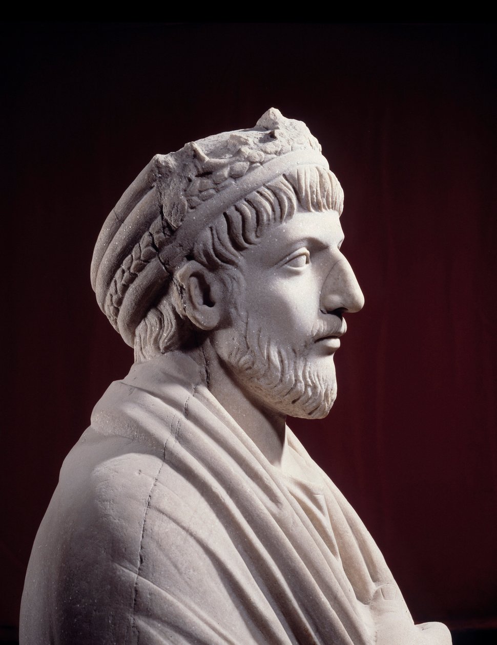 Roman Greco Art: Socha římského císaře Juliena ler apostata (331 - 363) (4. století asi JC) Paříž, Musee Du Louvre od Roman