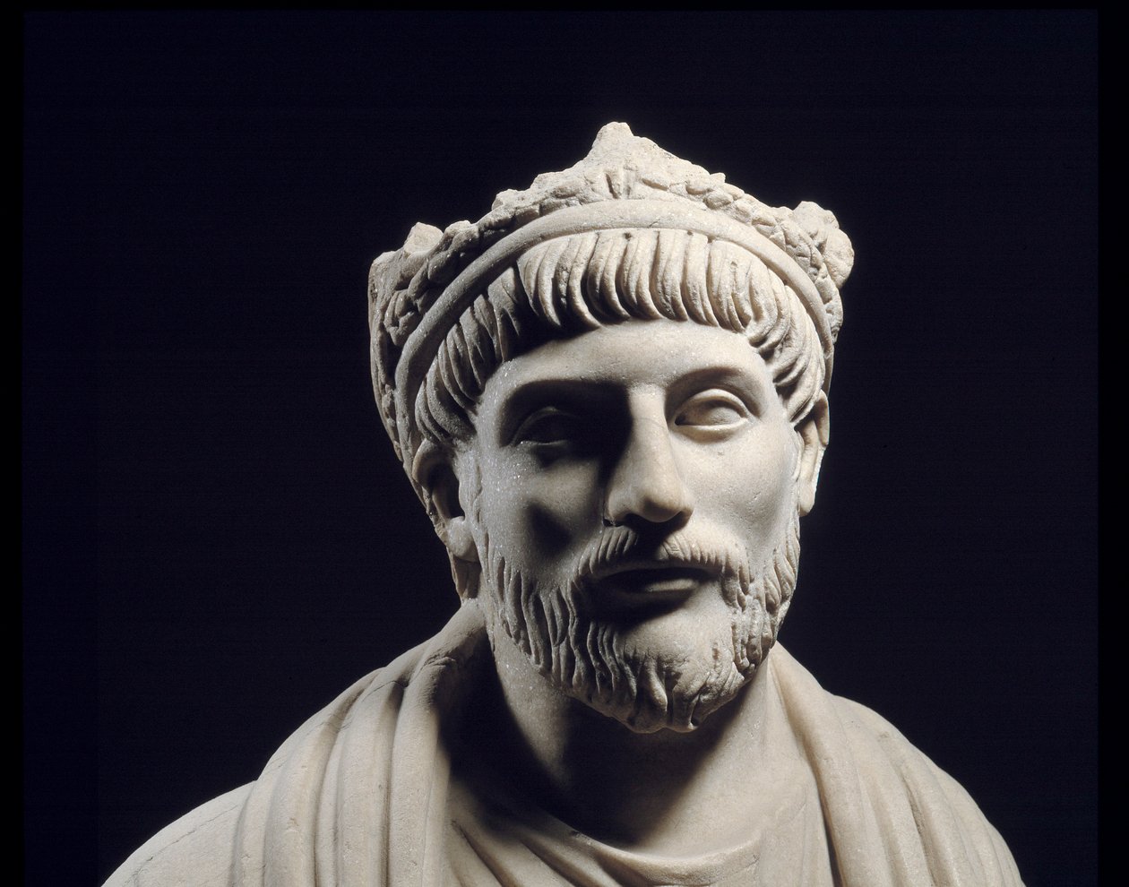 Roman Greco Art: Socha římského císaře Juliena ler apostata (331 - 363) (4. století asi JC) Paříž, Musee Du Louvre od Roman