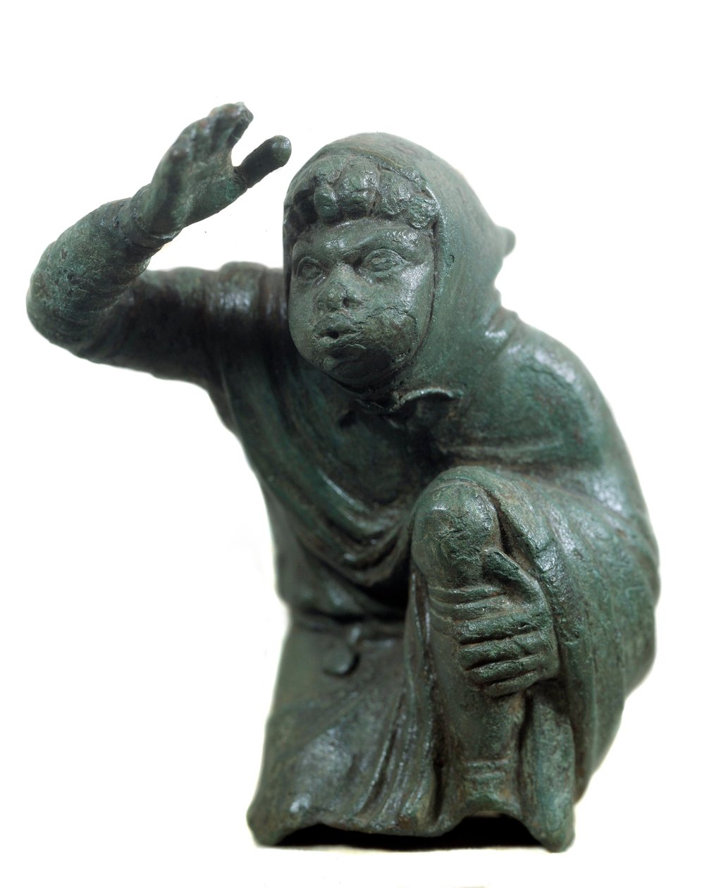 Římské umění: bronzová soška klečícího a foukajícího černého otroka. 2. nebo 3. století našeho letopočtu. Paříž, muzeum Louvre od Roman