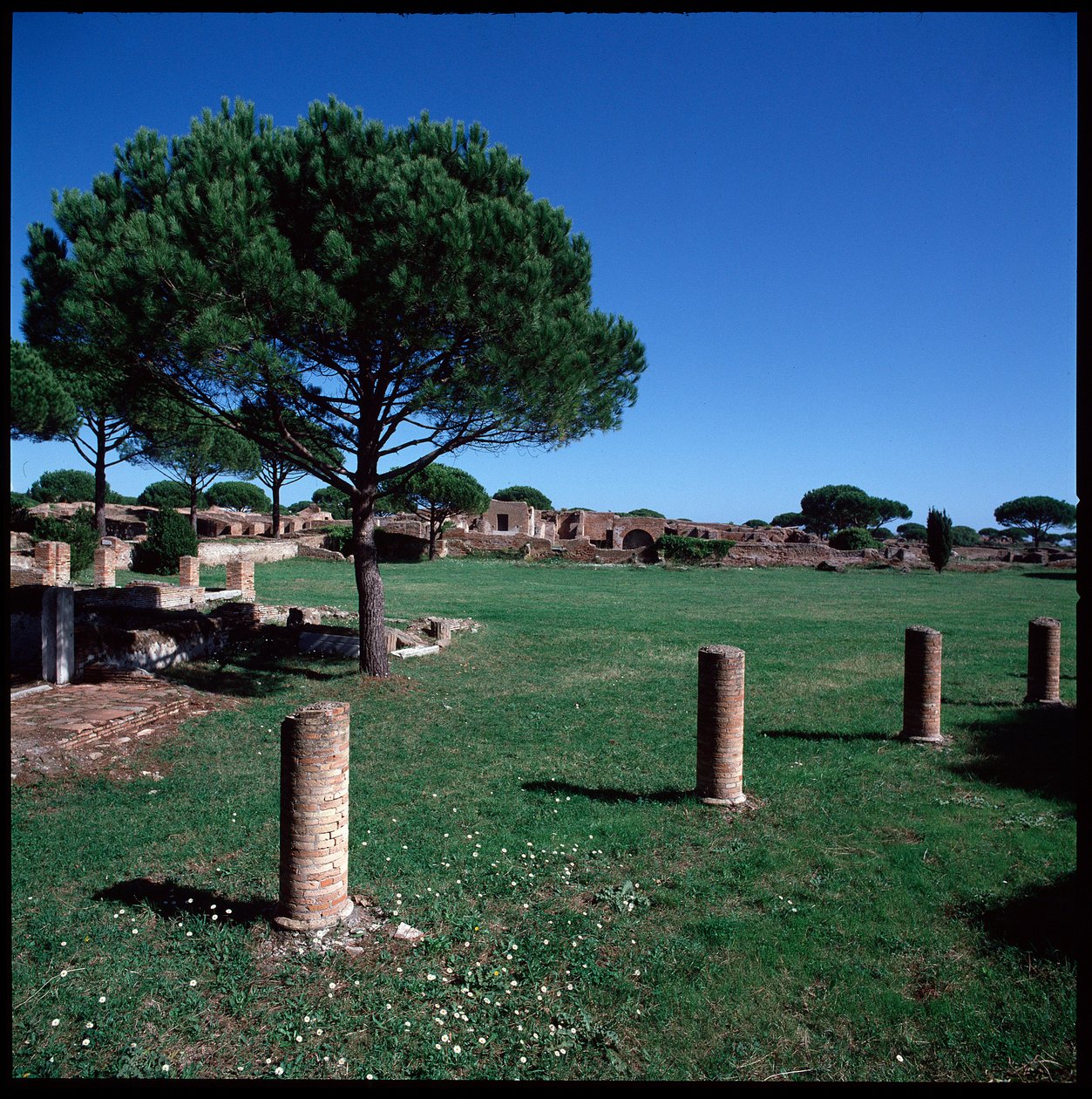 Římské umění: Pohled na ruiny Campo della Magna Mater, Region IV od Roman