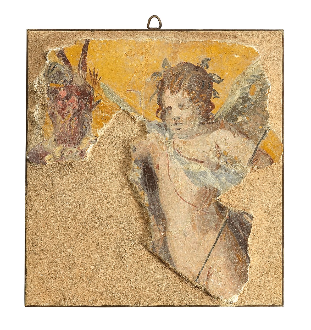 Fragment římské nástěnné malby, cca 1. století před naším letopočtem (freska) od Roman