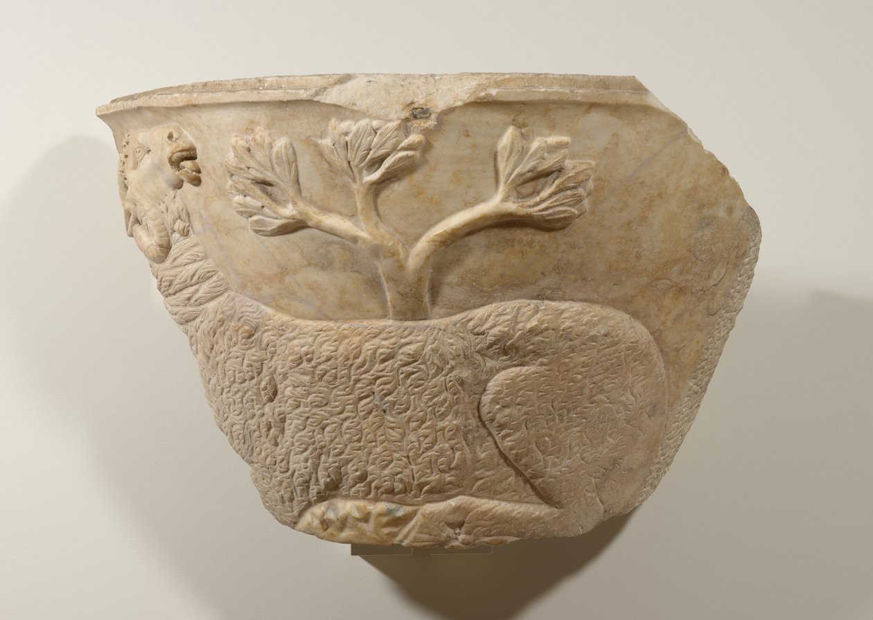 Fragment sarkofágu, 3. století (mramor) od Roman
