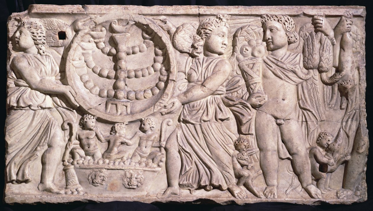 Okořeňte sarkofág Menorah (mramor) od Roman