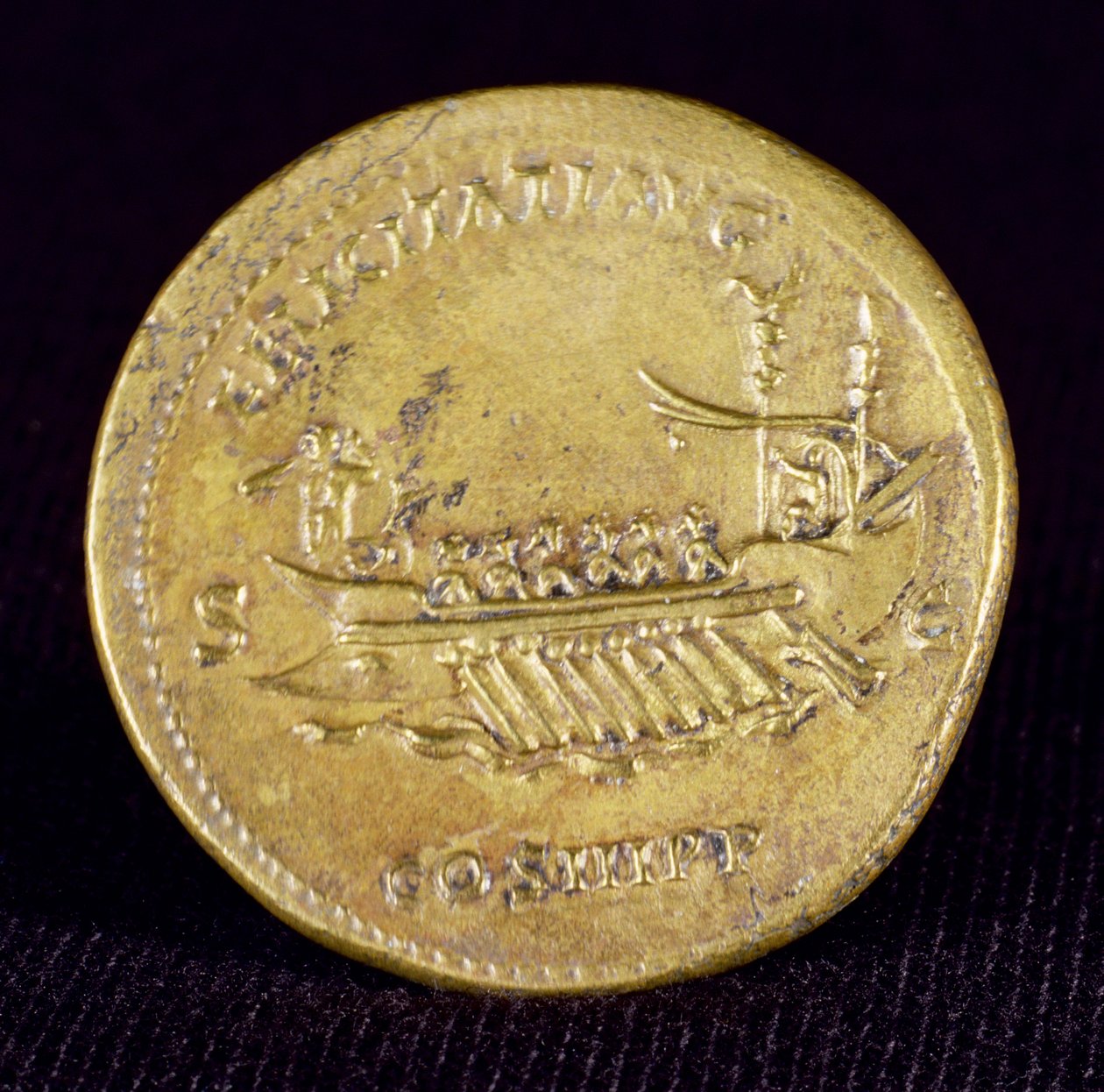 Sestertius císaře Hadriána (76-138) z Newcastle-Upon-Tyne, 132 n.l. od Roman