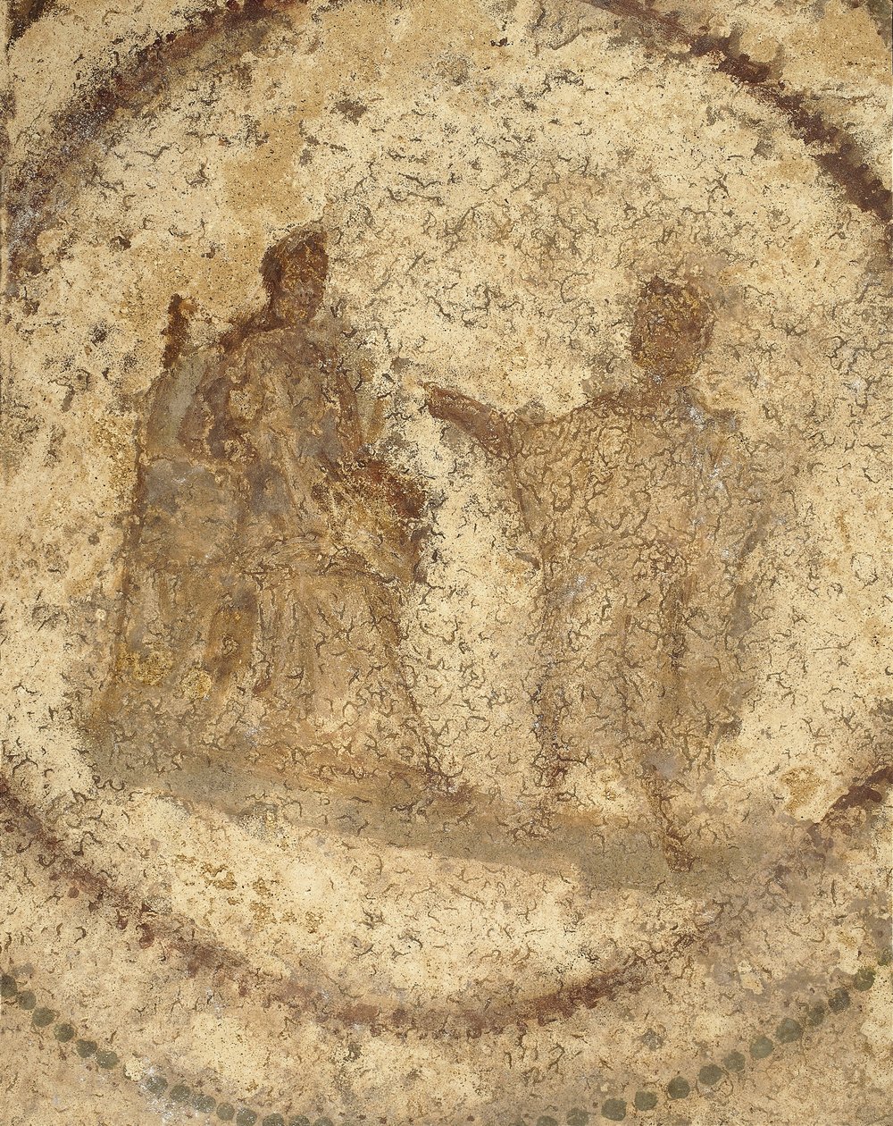 Zvěstování, konec 2. století, Řím (freska) od Roman
