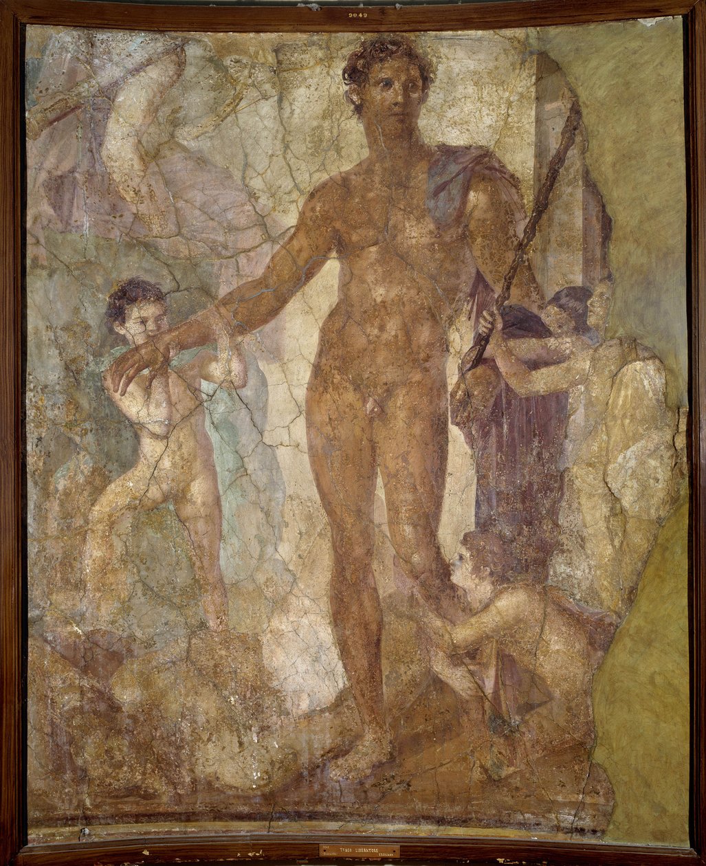 Thesee Liberateur (a Minotaur). Freska od Roman