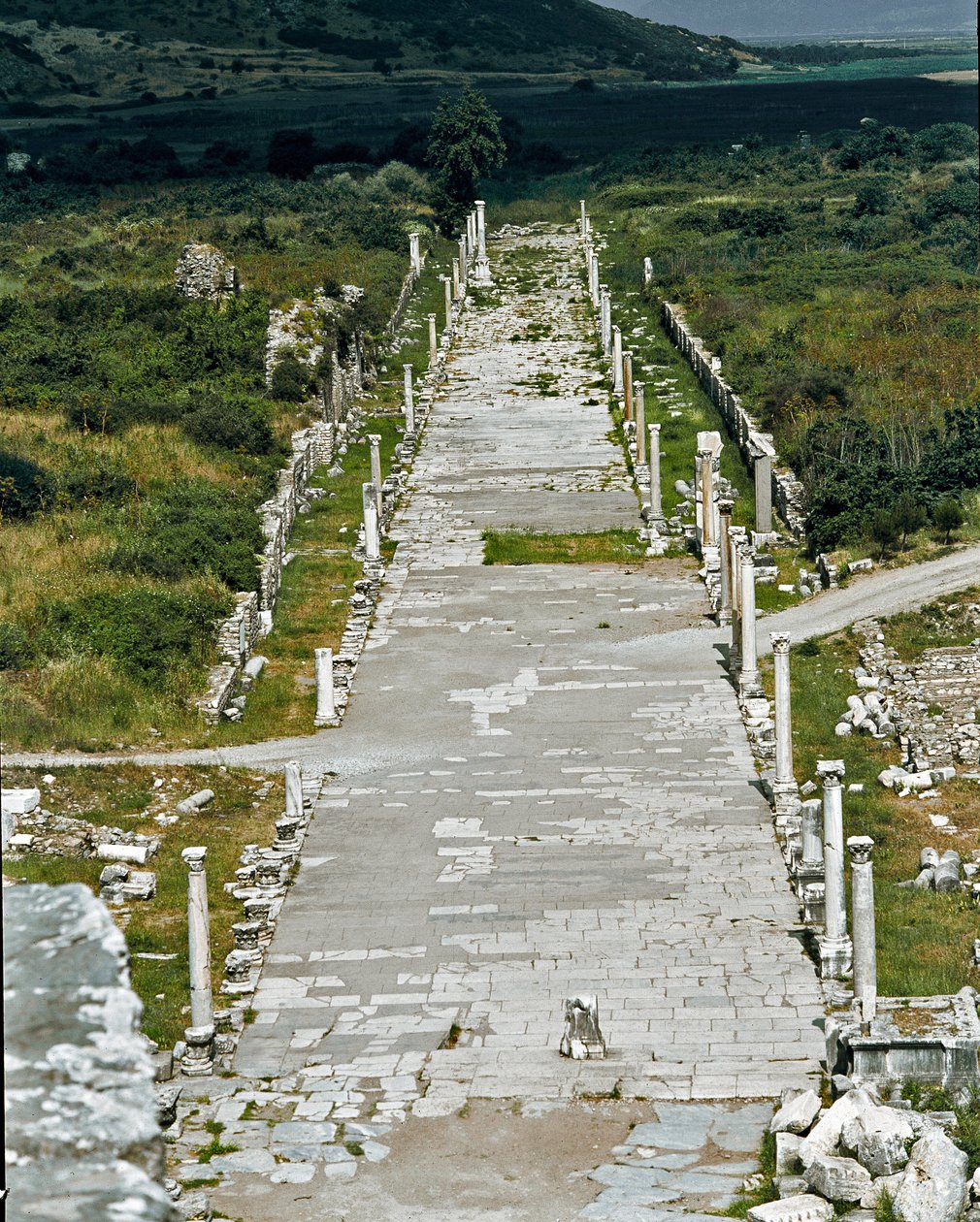 Pohled na Port Way (nebo Arcadian Way) spojující přístav s divadlem, 2. stol. od Roman