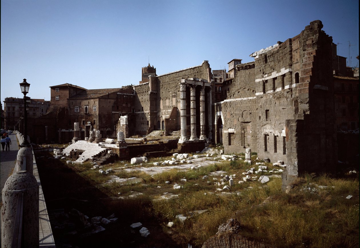Pohled na fórum Augusta (fotografie) od Roman