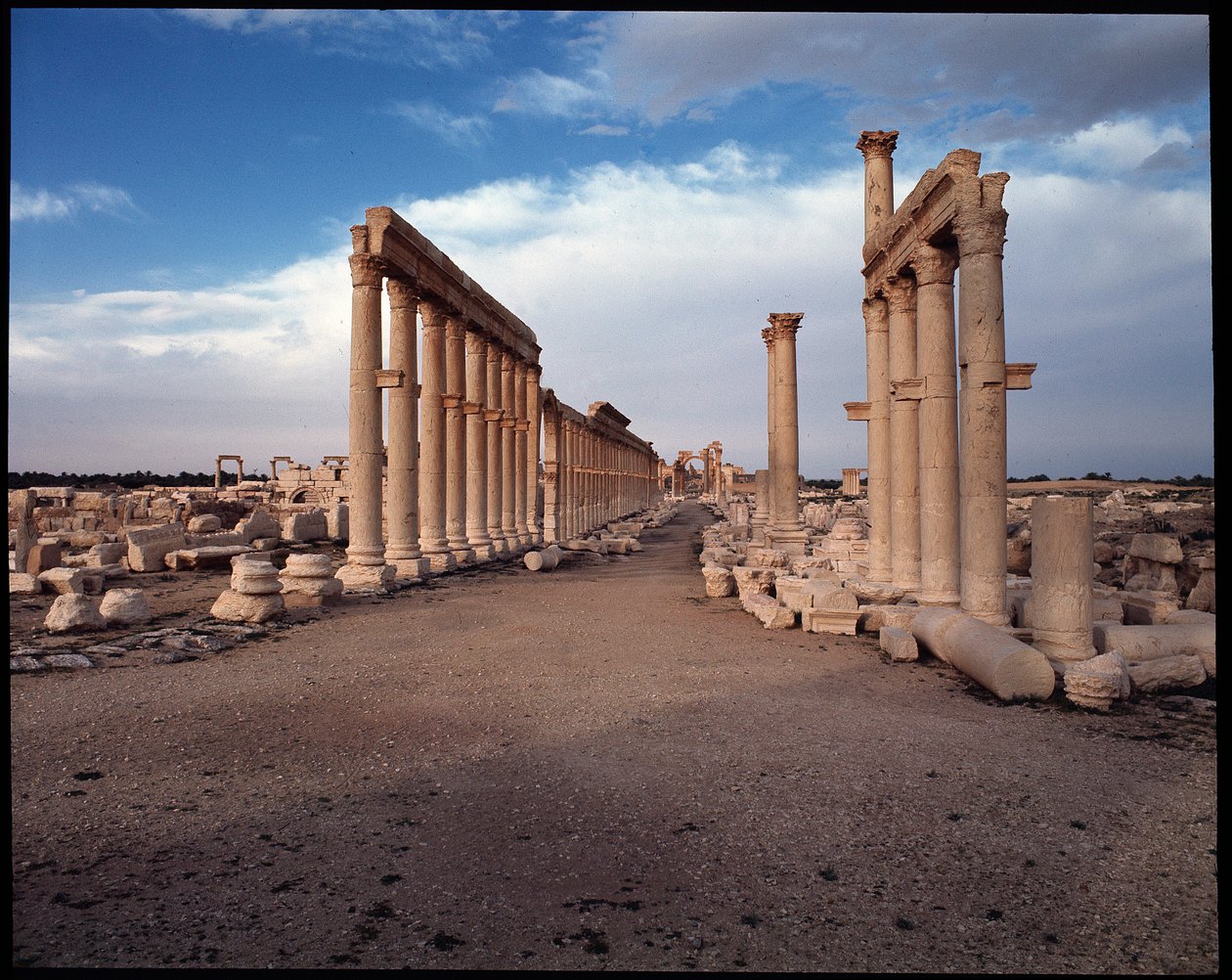 Pohled na velkou kolonádu a monumentální oblouk (počátek 3. století našeho letopočtu) Fotografie od Roman