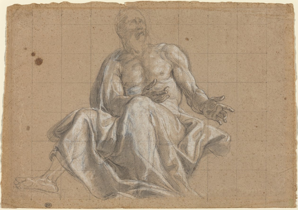 Starší muž v klasickém soukenictví od Roman 18th Century