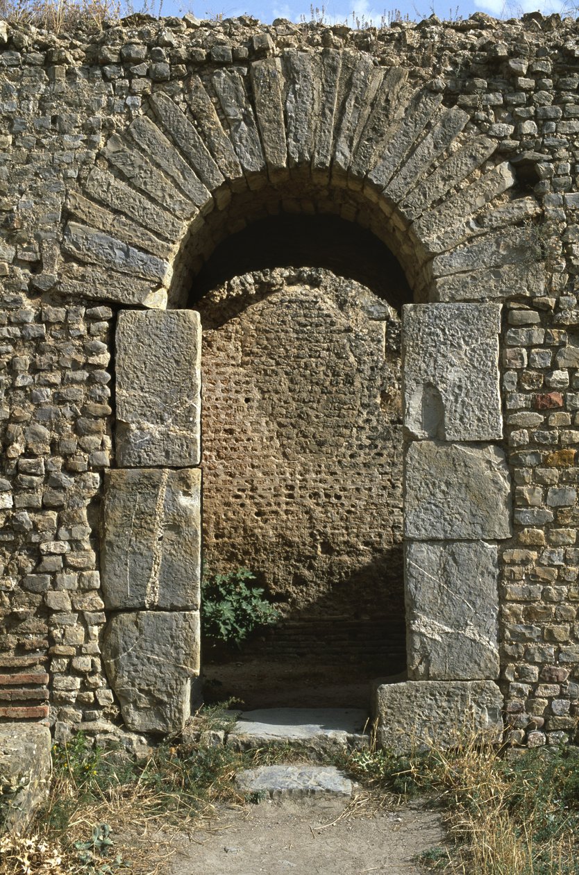 Dveře, detail lázní, vrcholné císařské období 27 př. nl-395 n. l od Roman Imperial Period