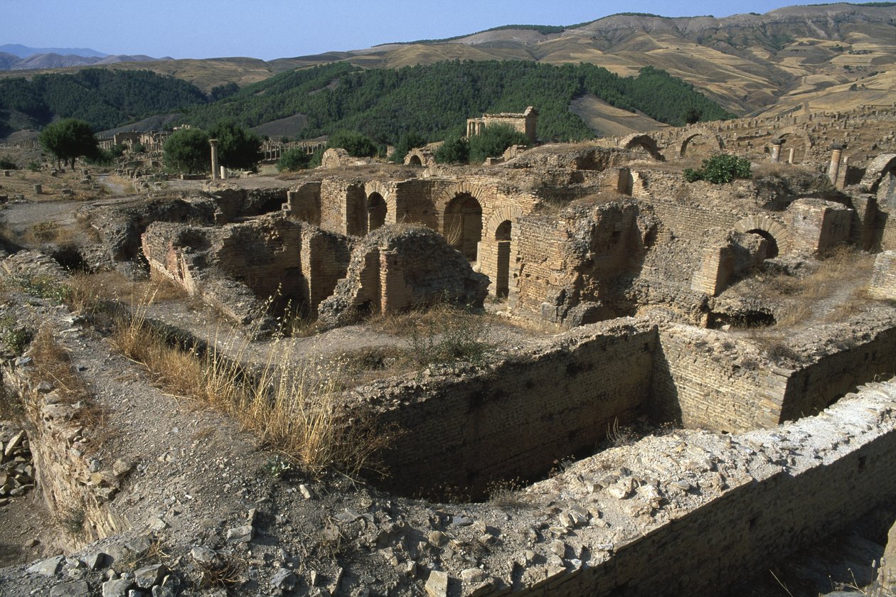 Celkový pohled na lázně, vrcholné císařské období (27 př. nl-395 n. l.) od Roman Imperial Period
