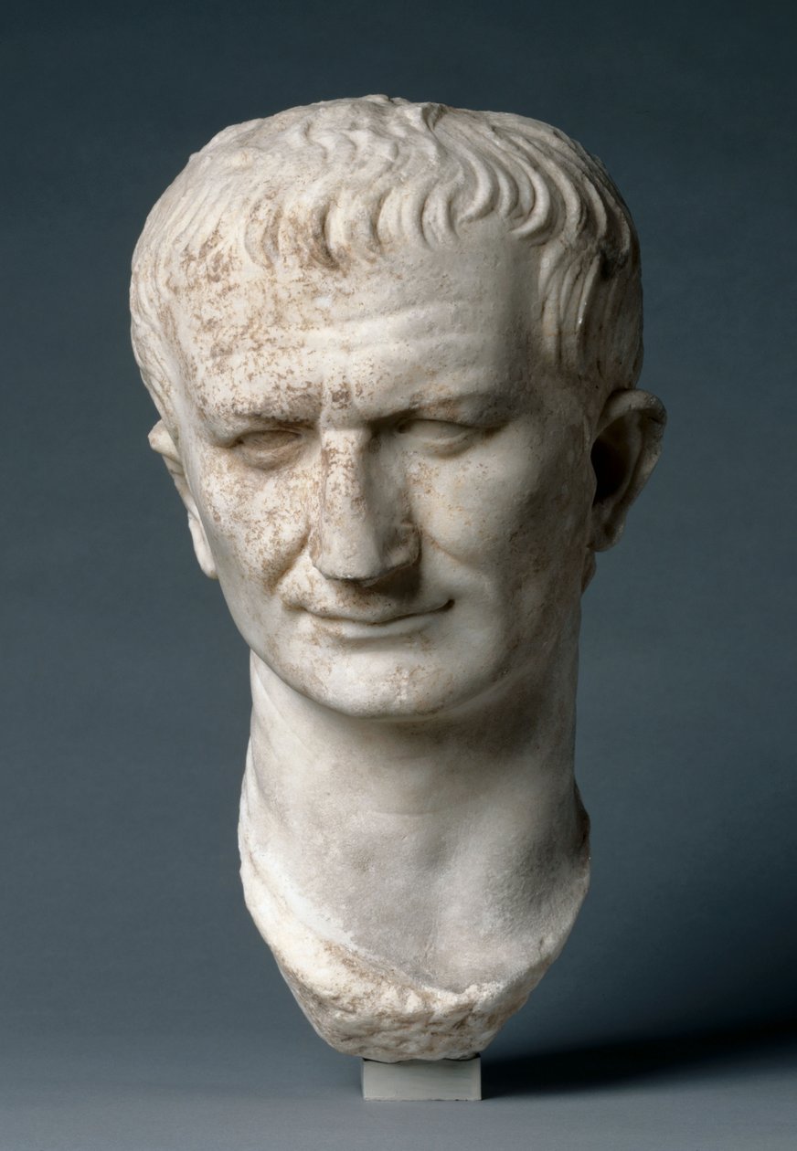 Portrét hlava státníka, možná Vespasian od Roman Imperial Period